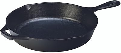 Poêle à frire ronde en fonte pré-graissée noire lodge de 10,25 pouces, modèle