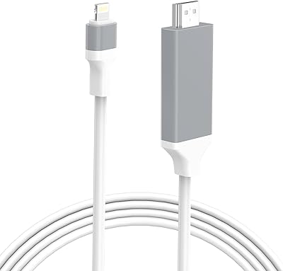 Câble adaptateur lightning vers hdmi certifié apple compatible avec iphone et ipad