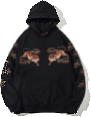 Chemises habillées yoiqi pour hommes haut à capuche brodé automne et hiver