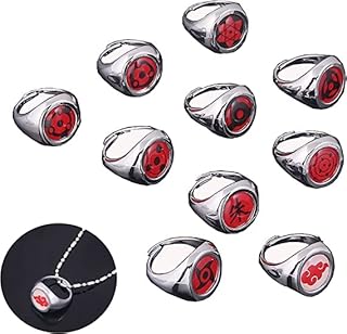Ensemble de bagues en acier inoxydable au design anime obito tobi, accessoires bon