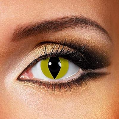 Lentilles de contact souples colorées jetables générales pour halloween et cosplay avec étui