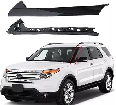 Kit de moulures de pare-brise mamacro compatible avec ford explorer 2011-2019 926450 bb5z7803137aa