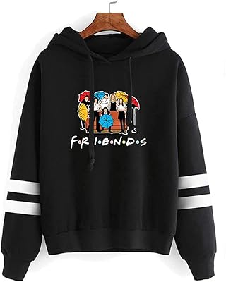 Sweats à capuche pour femmes, décontracté, automne, lettres imprimées, manches longues, pulls en polaire, sweat-shirt ample, cadeau pour amis. Diaytar : Acheter moins cher n'a jamais été aussi facile