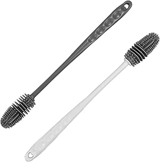 Brosse à bouteille en silicone, paquet de 2 brosses de nettoyage de bouteilles