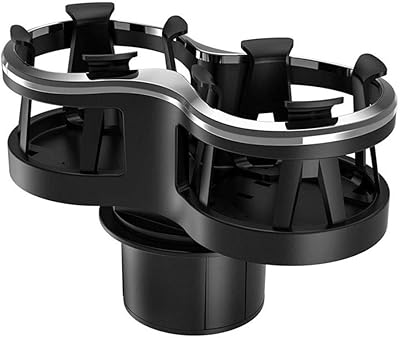 Porte-gobelet d'eau de voiture mushbo, porte-gobelet universel multifonctionnel à double fente avec base