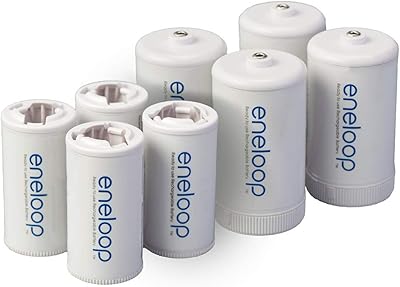 Adaptateurs de batterie panasonic k-kjbs1/2e8a eneloop de taille c pour utilisation