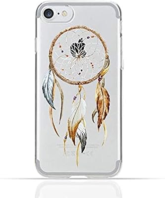 Coque transparente en tpu souple pour apple iphone 8 avec motif