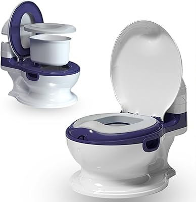 Toilettes d'apprentissage de la propreté fc22, siège d'apprentissage de la propreté réaliste, chaise de pot pour tout-petit avec siège souple, pot amovible, distributeur de papier hygiénique et protection contre les éclaboussures, antidérapant pour les tout-petits, les bébés et les enfants (bleu). Diaytar : Où vos envies rencontrent votre budget