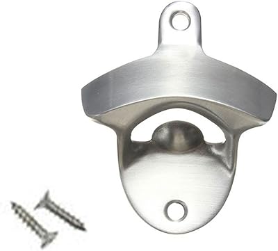 Arwang ouvre-bouteille, fer en acier inoxydable mural suspendu bouche gag bar bière verre