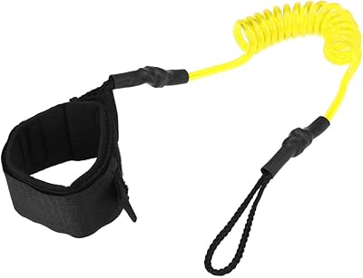 Corde de surf de 4 pieds/5mm, laisse de cheville élastique enroulée, corde