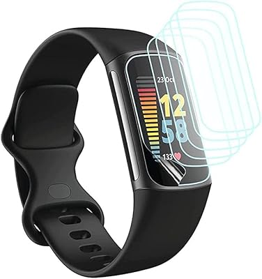 Protecteur d'écran compatible avec fitbit charge 5 de kenovt en tpu