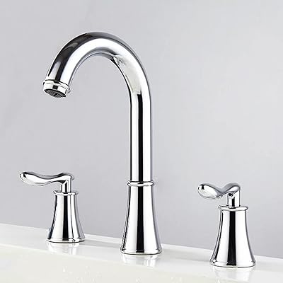 Robinets de lavabo de salle de bains laiton chaud et froid rotatif à