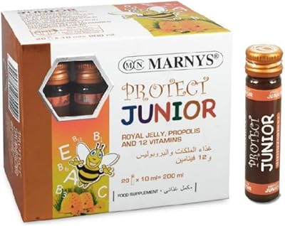 Marnys protect junior 10 ml 20 avec gelée royale, propolis et 12 vitamines. Diaytar : L'excellence du service, la douceur des prix