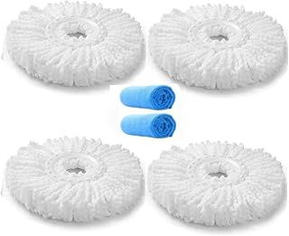 Têtes de vadrouille de rechange en 4 pièces, têtes de vadrouille en microfibre