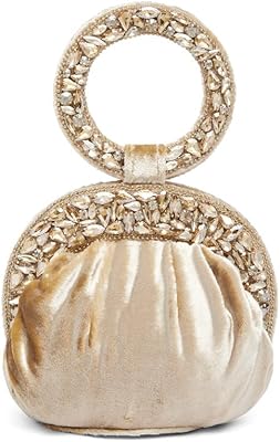 Sacs potli dorés pour femmes, sac de soirée, pochette ethnique de mariée