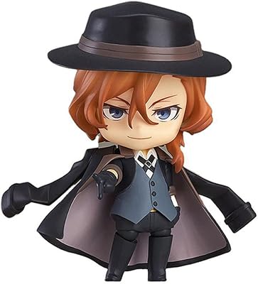 Figurine d'action anime 10 cm bungo stray dogs nakahara chuya q version, visage