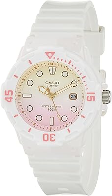 Montre décontractée pour femme, analogique, plastique caoutchouc - lrw-200h-4e2vdr
