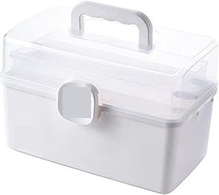 Hqlife fourre-tout de rangement couche de plastique boîtes à médicaments boîte de rangement