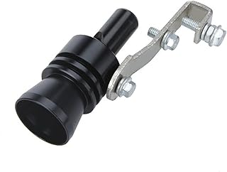 Valve de gonflage de tuyau d'échappement turbo sound en aluminium, taille xl, noir
