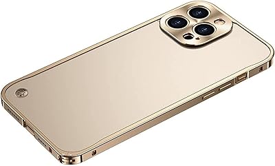 Coque de téléphone portable résistante aux chocs avec cadre en métal pour iphone