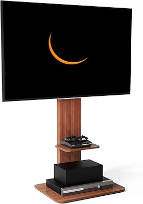 Support tv en bois medla : table de montage tv intelligente pour écrans