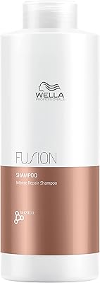 Wella professionals fusion intense repair shampooing pour cheveux abîmés, réparation capillaire, anti-casse, 33,8