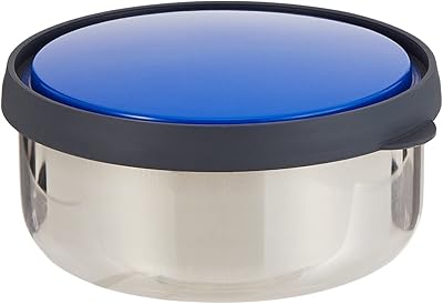 Boîte de rangement raj, en acier, avec couvercle hermétique en plastique - 12
