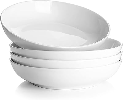 Grands bols de service en céramique dawen - 30 oz, lot de 4