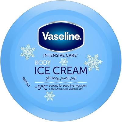 Crème pour le corps vaseline intensive care à l'acide hyaluronique, à la vitamine