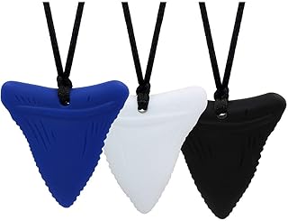 Kastwave 3 pièces collier à mâcher sensoriel pour l'intelligence des dents, collier à