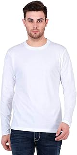 T-shirt à manches longues en coton uni rs2 outfits pour homme, noir