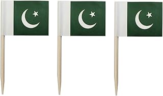 Jafed 100pcs drapeaux de cure-dents de drapeau pakistanais conçus par cyps drapeau pakistanais