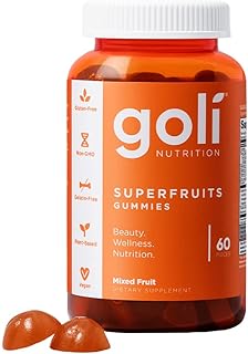 Golly superfruits beauty vitamin gummy 60 unités ingrédients radiant p.