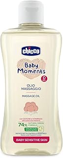 Huile de massage chicco baby moments pour peaux sensibles 200 ml