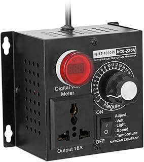 Régulateur de tension électronique scr 4000w 220v contrôleur de vitesse de ventilateur