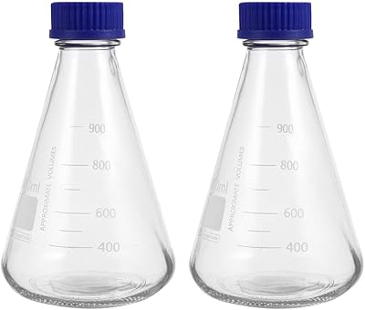 Hemoblue 2 pièces flacon en verre erlenmeyer avec bouchon à vis flacon filtrant