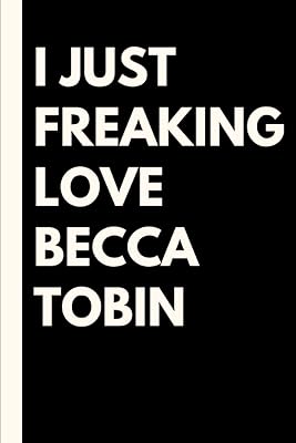 J'adore becca tobin : carnet de notes ligné, cadeau d'anniversaire pour les amoureux