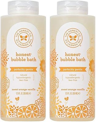 Bain moussant honnête, au parfum d'orange douce et de vanille