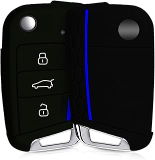 Couvercle de clé de voiture mobile en silicone kw compatible avec volkswagen golf