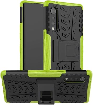 Gatelhen coque de protection hybride double couche résistante aux chocs avec béquille