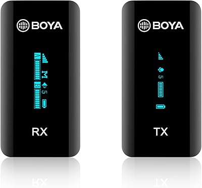 Boya by-xm6 s1 microphone sans fil 2,4 ghz avec signal afh prise trs