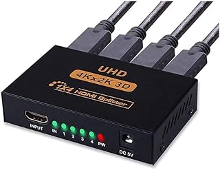 Répartiteur hdmi 3d xlt 4k 1 en 4 sorties avec boîtier métallique