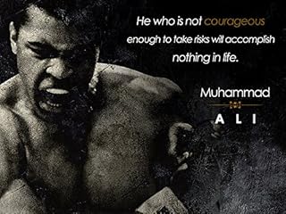 Affiche 777 three seven entertainment muhammad ali be courageous, 18" x 24". Faites-vous plaisir sans culpabiliser avec Diaytar