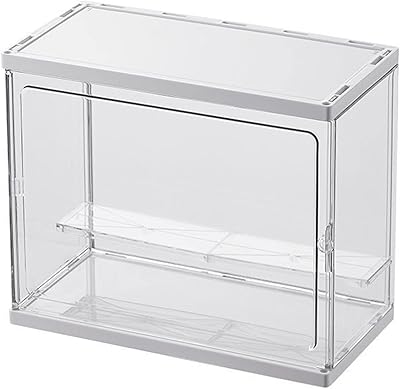 Boîte de présentation cubique en acrylique transparent avec échelle amovible pour objets