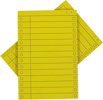 Notes autocollantes en forme de gaufrette, 4 x 6, 200 feuilles, en 5