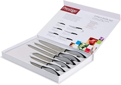 Ensemble de couteaux prestige 6 pièces gris