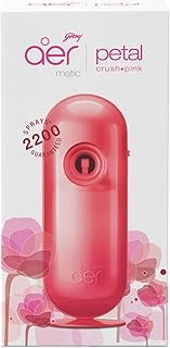 Ensemble de désodorisant automatique godrej airmatic avec contrôle flexible - petal crush pink