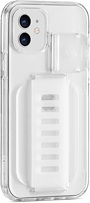 Coque de protection transparente grip 2u avec support pour iphone 12/12 pro boost