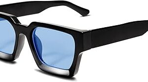Lunettes de soleil carrées épaisses rectangulaires rétro pour hommes et femmes avec protection uv400 vl9731. Diaytar Sénégal : Achetez plus, dépensez moins