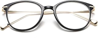 Lunettes rondes transparentes vintage x-spring, monture en métal surdimensionnée et verres transparents ronds vintage, montures de lunettes sans ordonnance pour femmes et hommes. Simplifiez vos achats avec Diaytar, le e-commerce nouvelle génération